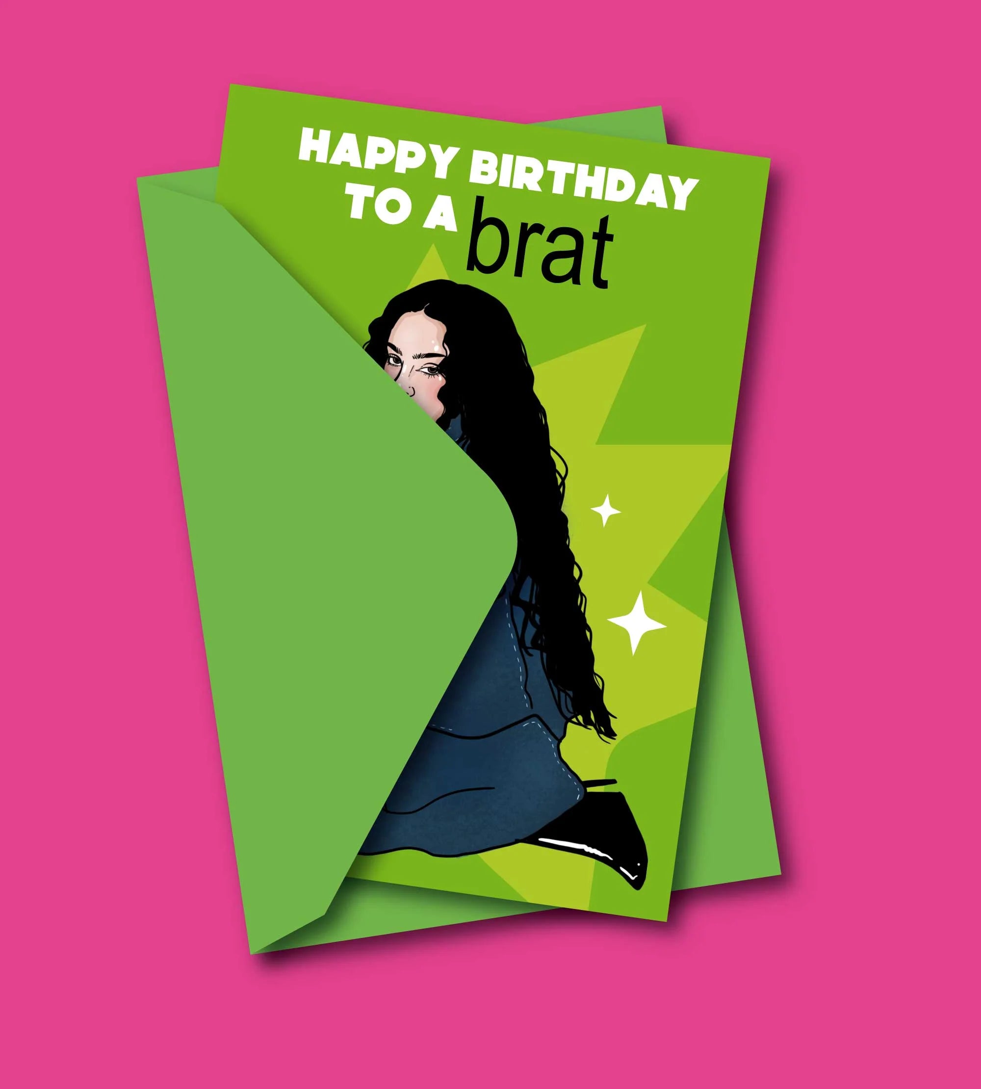 THE BDAY BRAT GREETING CARD  - VIA IAMINHATELOVE | Only €4 | NOW AVAILABLE TO SHOP at IAMINHATELOVE 