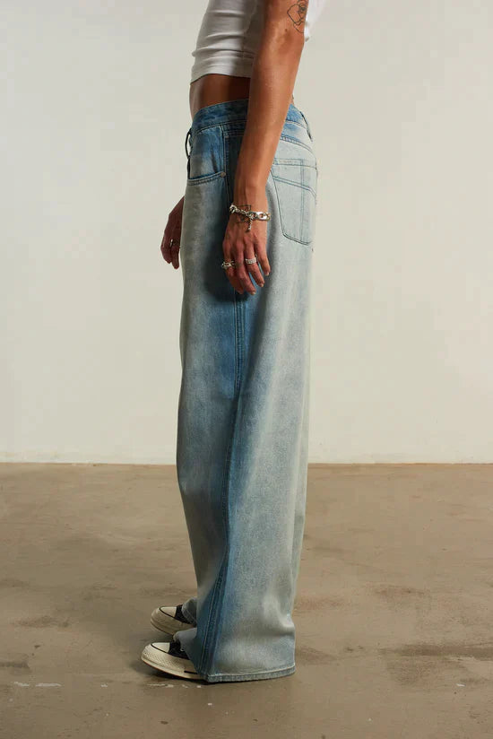 THE FOILED RELEASE JEAN - LIGHT BLUE  - VIA THE RAGGED PRIEST | Only €92 | NOW AVAILABLE TO SHOP at IAMINHATELOVE