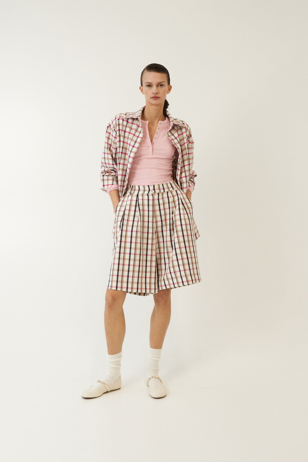 THE FANTASY OVERSIZED SHIRT - CHECKERED PINK  - VIA CURATED BY | Only €78 | NOW AVAILABLE TO SHOP at IAMINHATELOVE