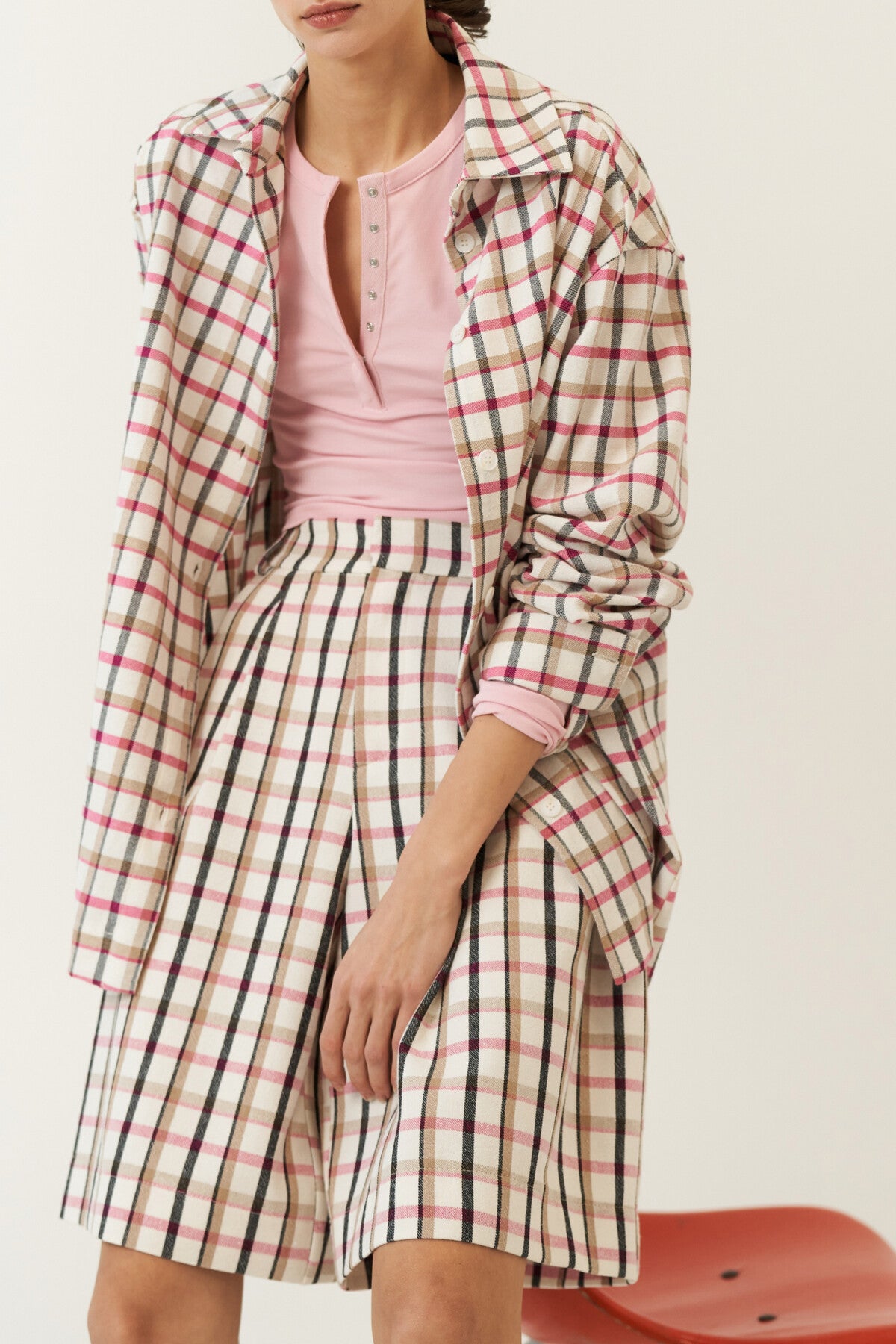 THE FANTASY OVERSIZED SHIRT - CHECKERED PINK  - VIA CURATED BY | Only €78 | NOW AVAILABLE TO SHOP at IAMINHATELOVE