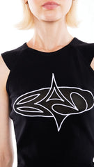 AVALON TANK TOP IN LIQUORICE