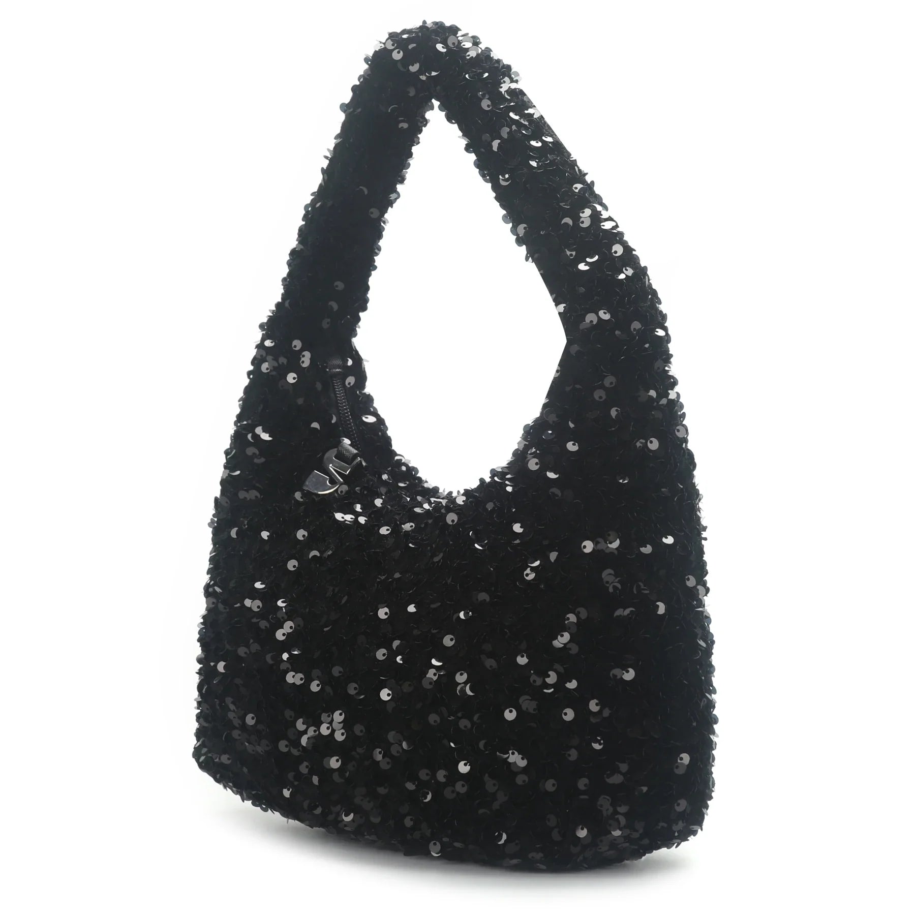 THE SOFIA PADDED SEQUIN SHOULDER BAG  - VIA SILFEN | Only €63 | NOW AVAILABLE TO SHOP at IAMINHATELOVE
