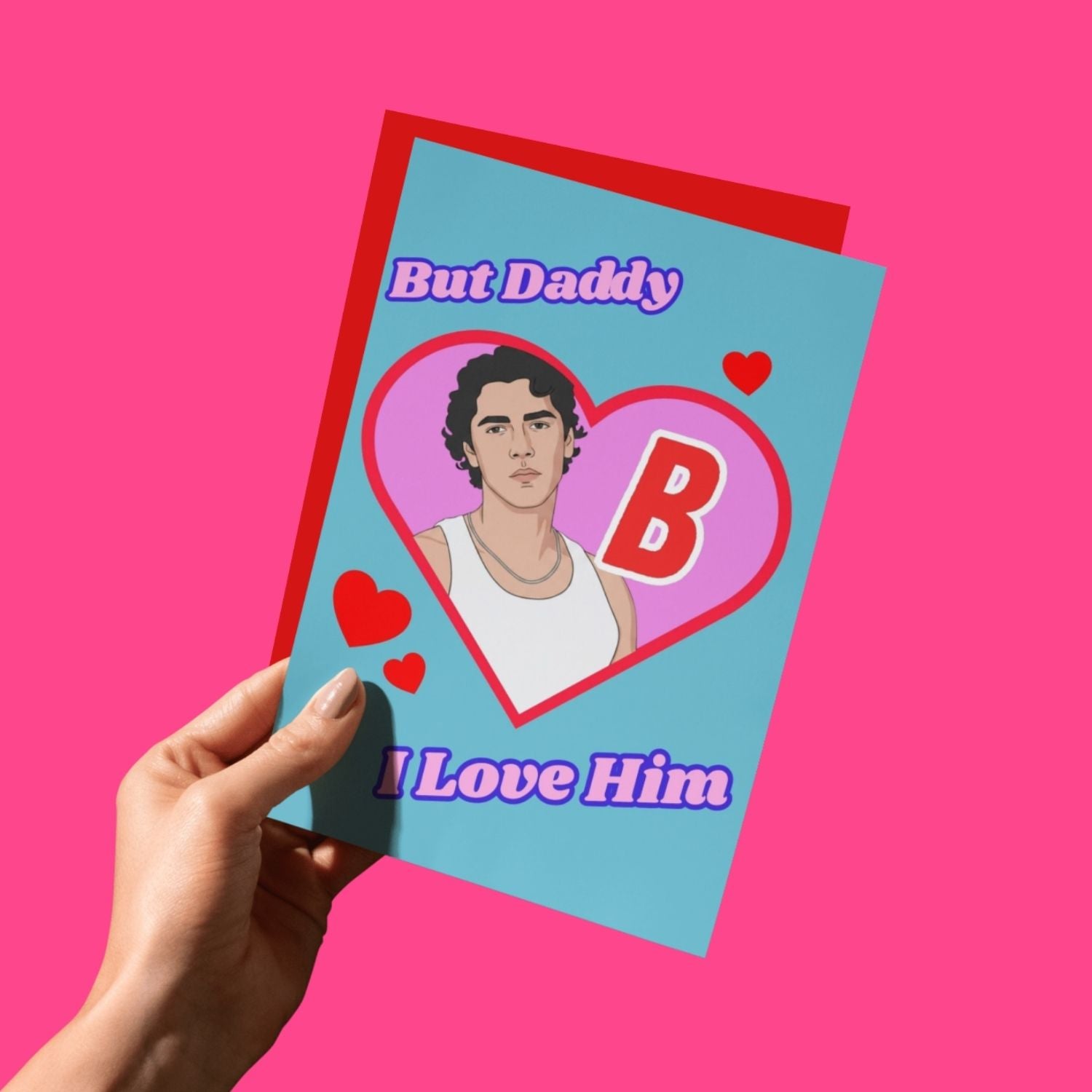 THE BUT DADDY, I LOVE HIM! OFF CAMPUS GREETING CARD  - VIA IAMINHATELOVE | Only €4 | NOW AVAILABLE TO SHOP at IAMINHATELOVE 