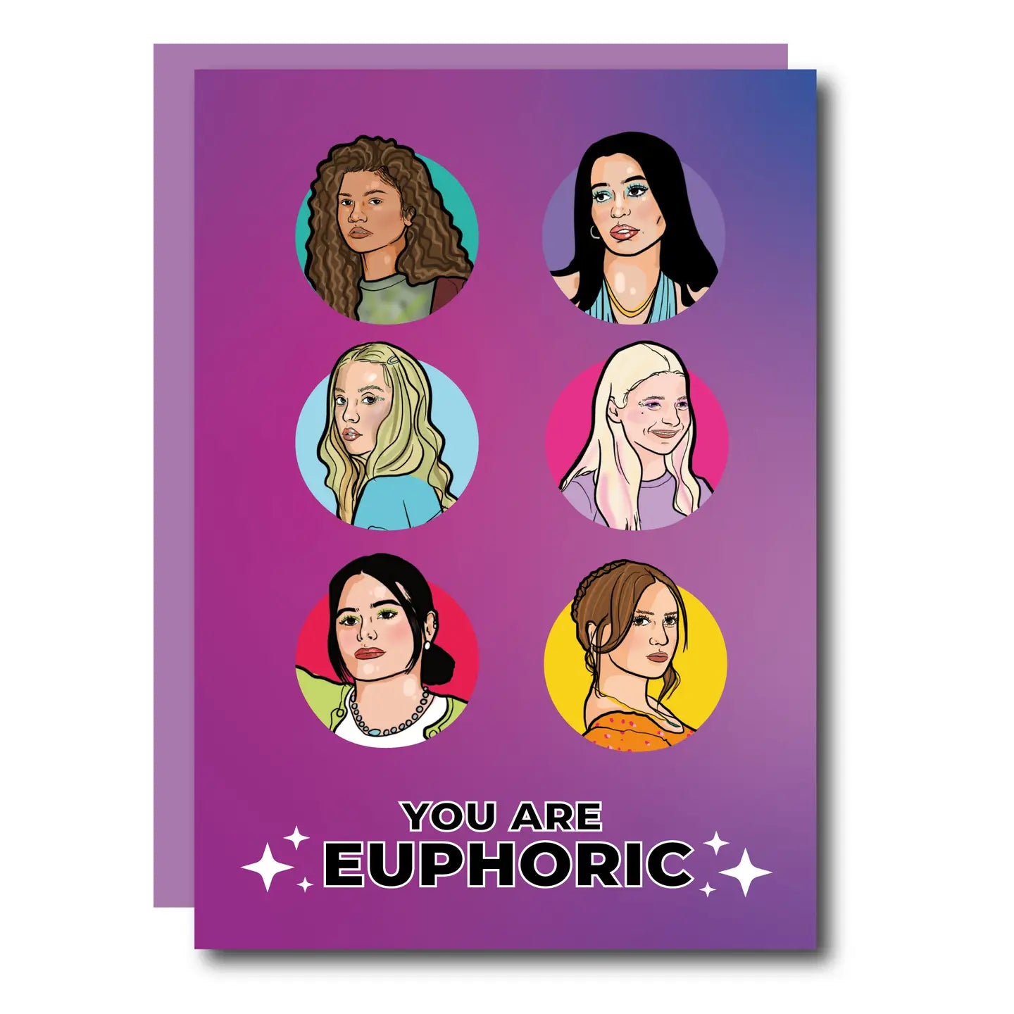 THE EUPHORIC GREETING CARD  - VIA IAMINHATELOVE | Only €4 | NOW AVAILABLE TO SHOP at IAMINHATELOVE 