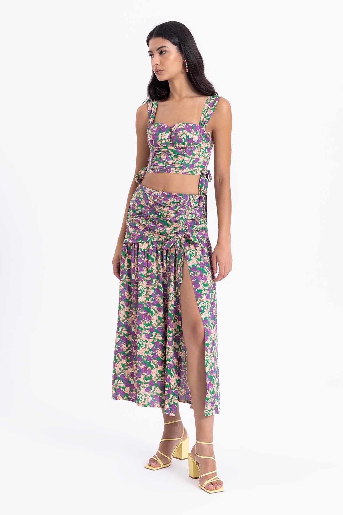 THE DEEP IN LOVE SLIT DETAILED MIDI SKIRT  - VIA CURATED BY | Only €28.50 | NOW AVAILABLE TO SHOP at IAMINHATELOVE
