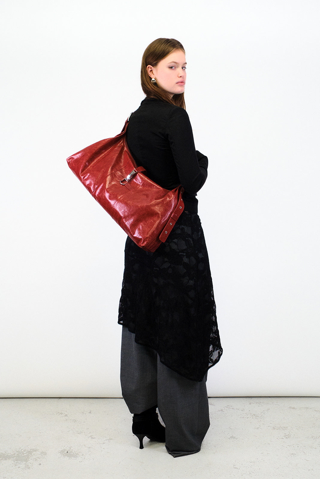 THE HANNA BAG - FIREY RED  - VIA SILFEN STUDIO | Only €190 | NOW AVAILABLE TO SHOP at IAMINHATELOVE 