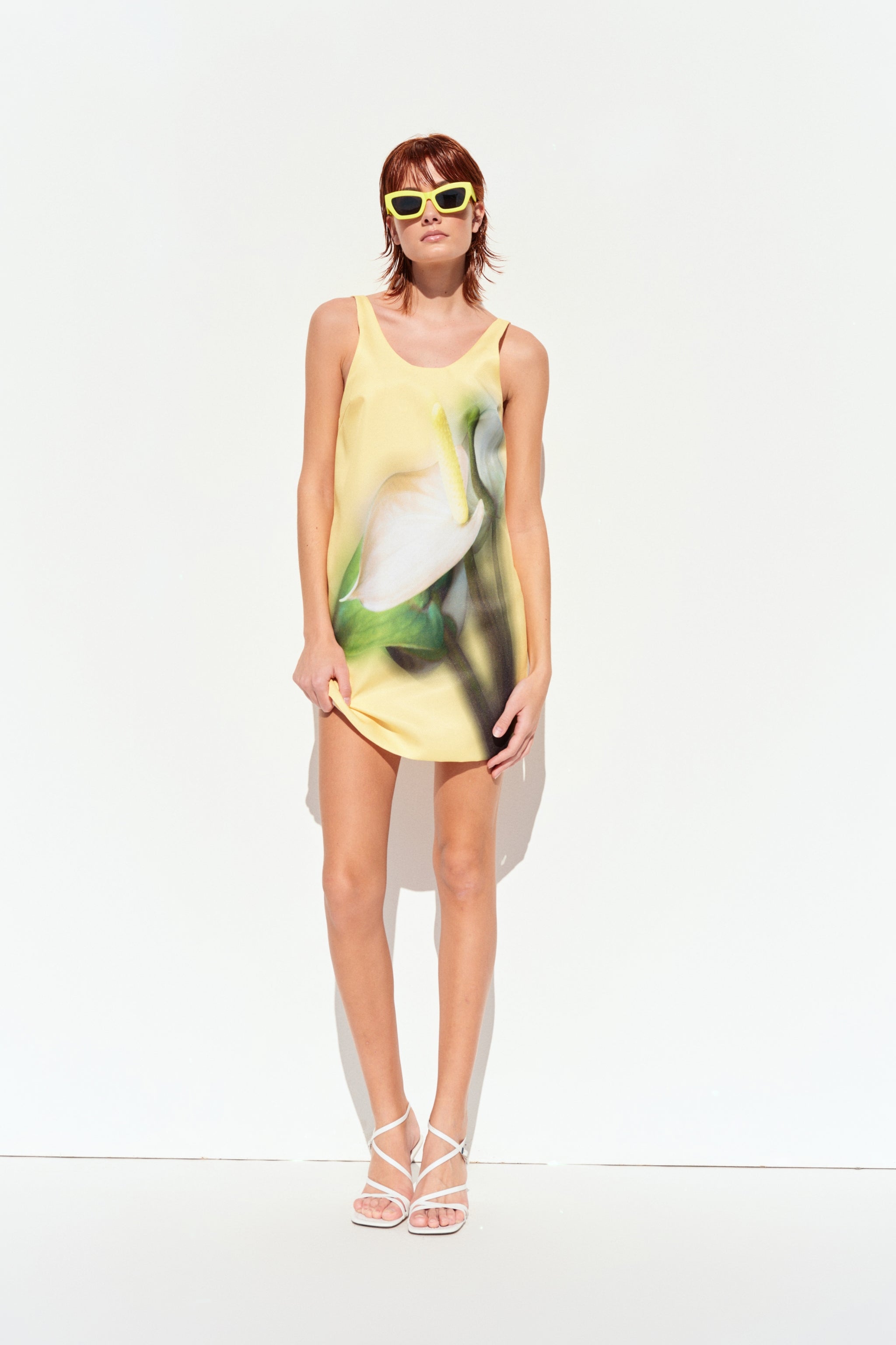 THE 4EVER IN BLOOM MINI DRESS - YELLOW  - VIA CURATED BY | Only €59 | NOW AVAILABLE TO SHOP at IAMINHATELOVE