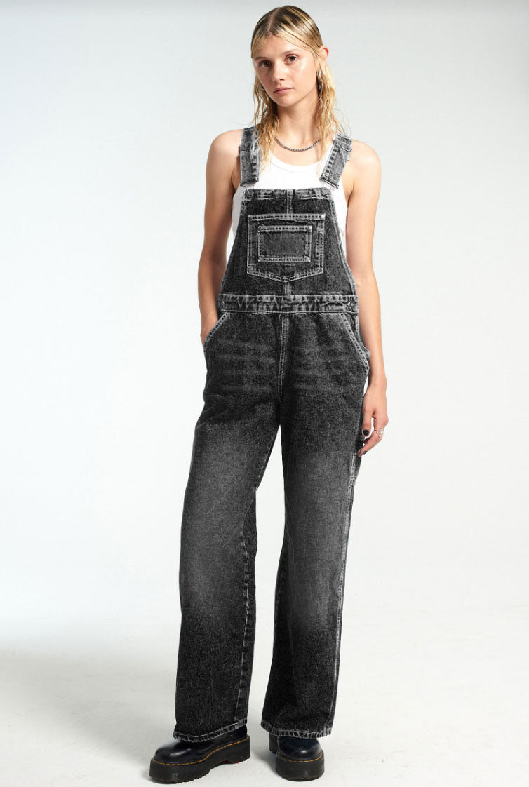 THE RELEASE DENIM DUNGAREES - BLACK WASH  - VIA THE RAGGED PRIEST | Only €89 | NOW AVAILABLE TO SHOP at IAMINHATELOVE