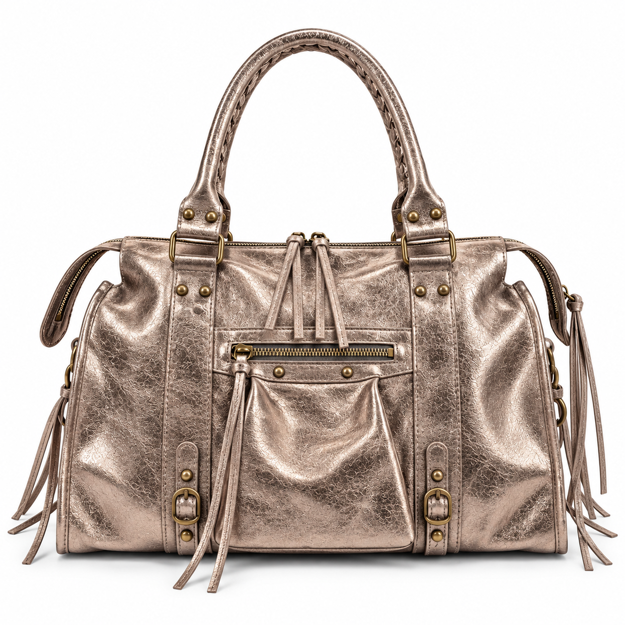 THE ROXY CITY LEATHER BAG - IRIDESCENT BRONZE  - VIA CURATED BY | Only €135 | NOW AVAILABLE TO SHOP at IAMINHATELOVE 