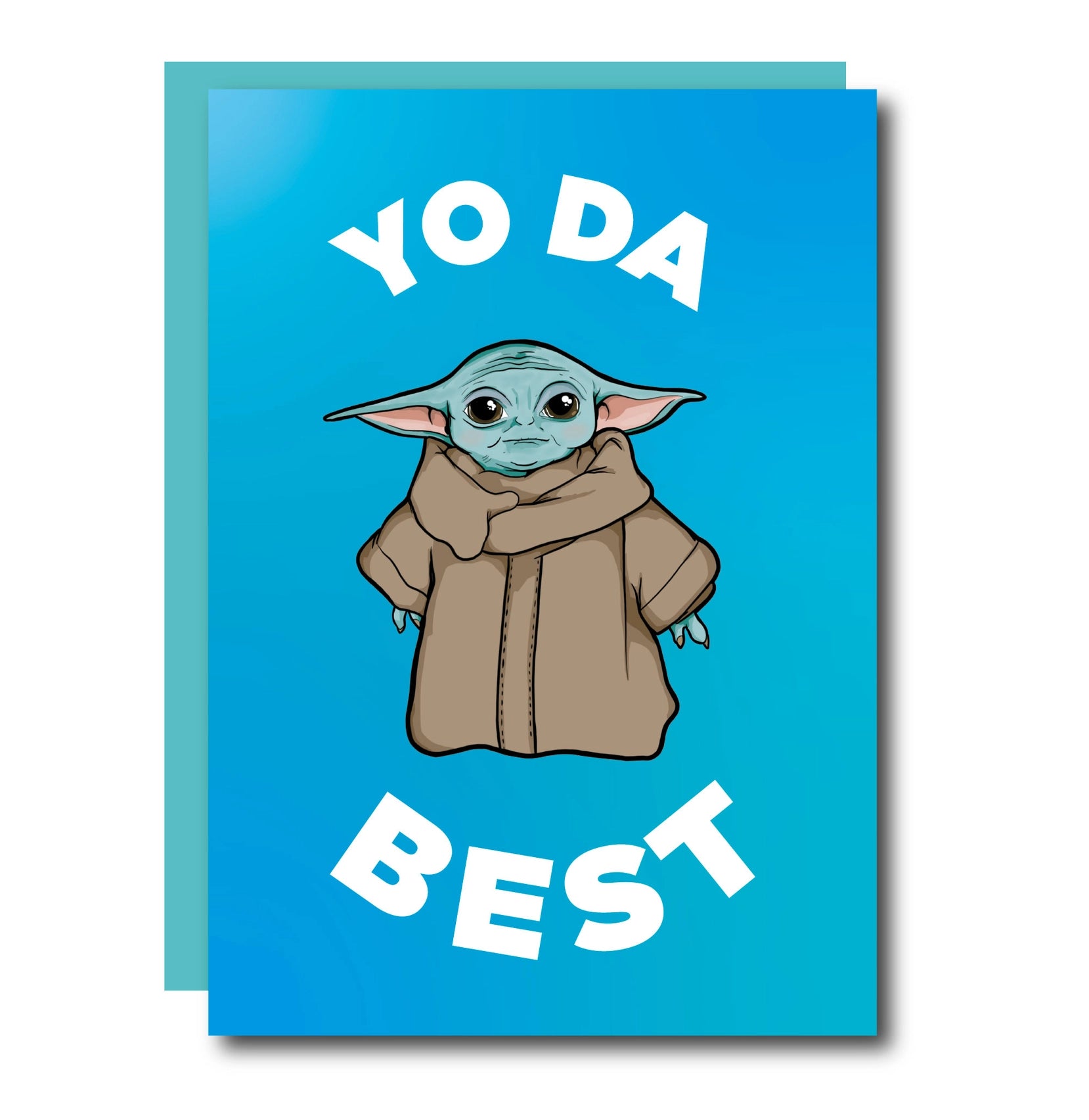 THE YO - DA BEST! GREETING CARD  - VIA IAMINHATELOVE | Only €4 | NOW AVAILABLE TO SHOP at IAMINHATELOVE 