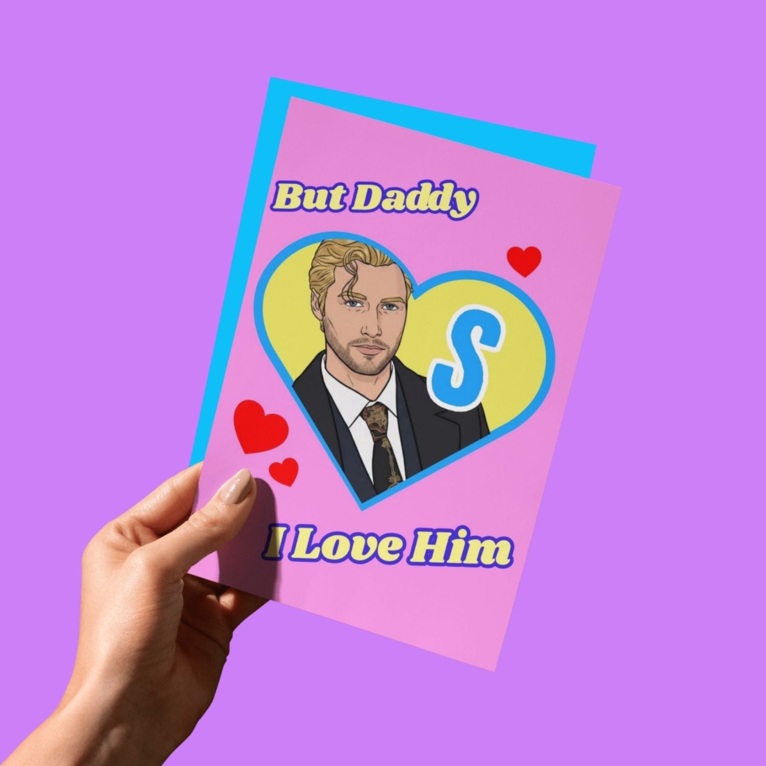 THE BUT DADDY, I LOVE HIM! OFF CAMPUS GREETING CARD  - VIA IAMINHATELOVE | Only €4 | NOW AVAILABLE TO SHOP at IAMINHATELOVE 