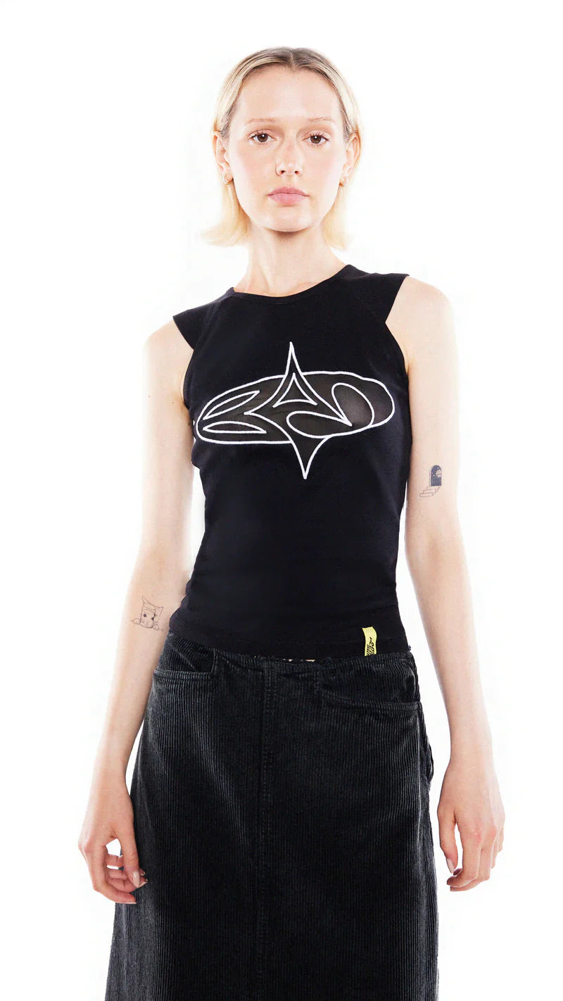 AVALON TANK TOP IN LIQUORICE  - VIA BASIC PLEASURE MODE | Only €41 | NOW AVAILABLE TO SHOP at IAMINHATELOVE