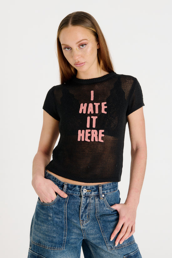 VEX KNIT TOP  - VIA THE RAGGED PRIEST | Only €53.55 | NOW AVAILABLE TO SHOP at IAMINHATELOVE