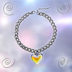 THE HEART SEMI CHOKER CHAIN NECKLACE - EXCLUSIVE Jewelry from SOFT RUINS - Just $50.00! SHOP NOW AT IAMINHATELOVE BOTH IN STORE FOR CYPRUS AND ONLINE WORLDWIDE