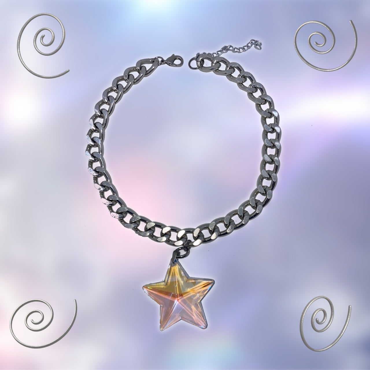 THE STAR SEMI CHOKER CHAIN NECKLACE  - VIA SOFT RUINS | Only €50 | NOW AVAILABLE TO SHOP at IAMINHATELOVE
