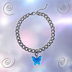 THE BUTTERFLY SEMI CHOKER CHAIN NECKLACE - EXCLUSIVE Jewelry from SOFT RUINS - Just $50.00! SHOP NOW AT IAMINHATELOVE BOTH IN STORE FOR CYPRUS AND ONLINE WORLDWIDE