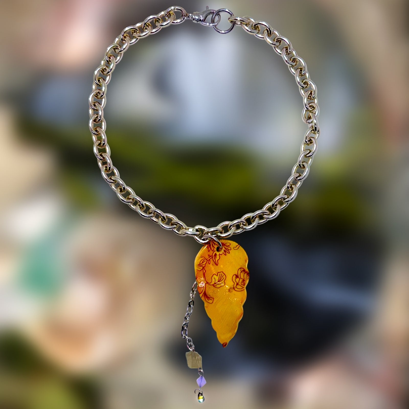 THE LEAFY CERAMIC CHAIN NECKLACE  - VIA SOFT RUINS | Only €45 | NOW AVAILABLE TO SHOP at IAMINHATELOVE 