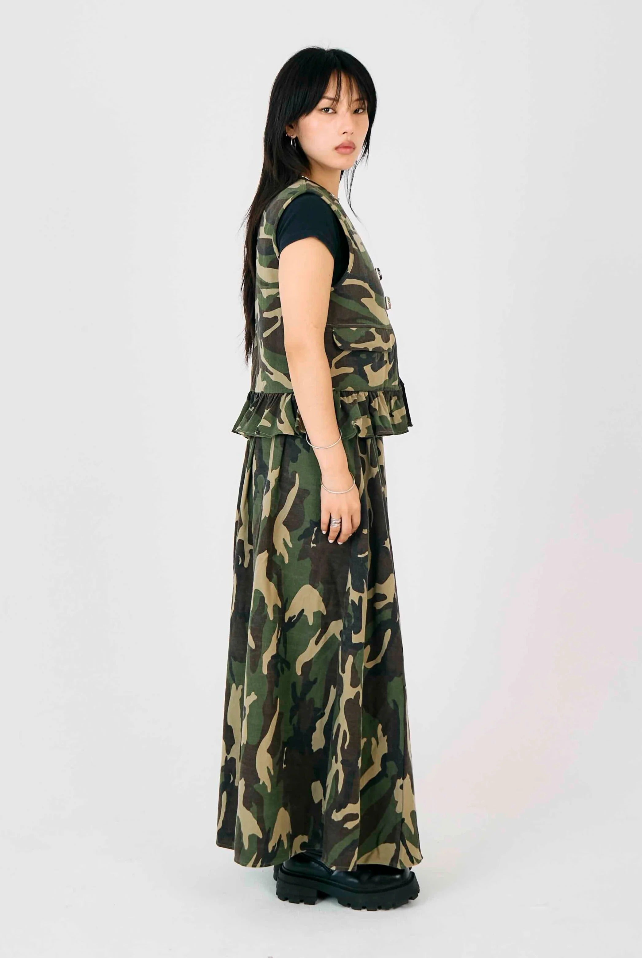 THE FORCE HARDWARE CAMO VEST  - VIA THE RAGGED PRIEST | Only €104 | NOW AVAILABLE TO SHOP at IAMINHATELOVE 