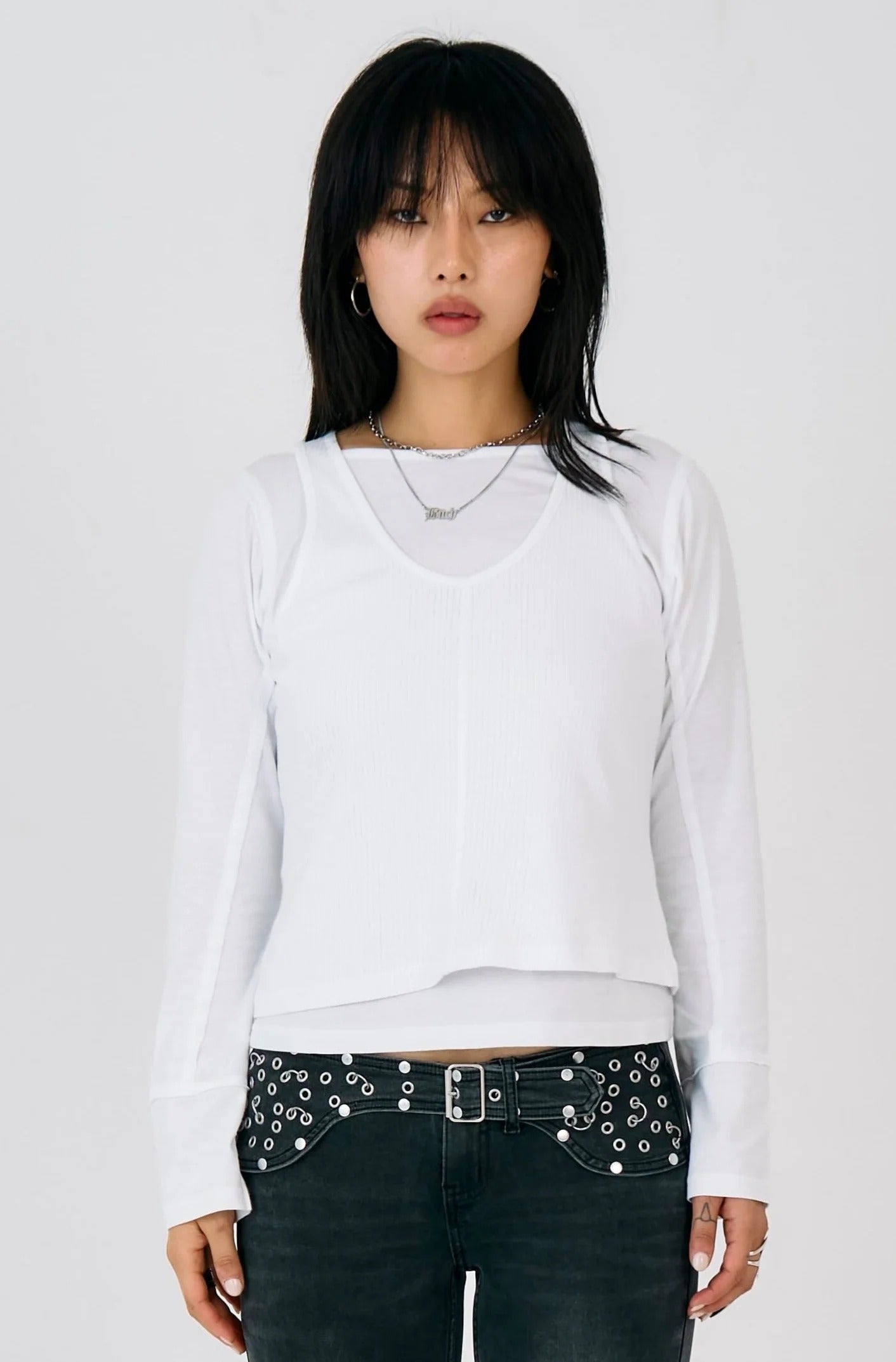 THE TROOP DOUBLE LAYER LONG SLEEVE TOP  - VIA THE RAGGED PRIEST | Only €55 | NOW AVAILABLE TO SHOP at IAMINHATELOVE 