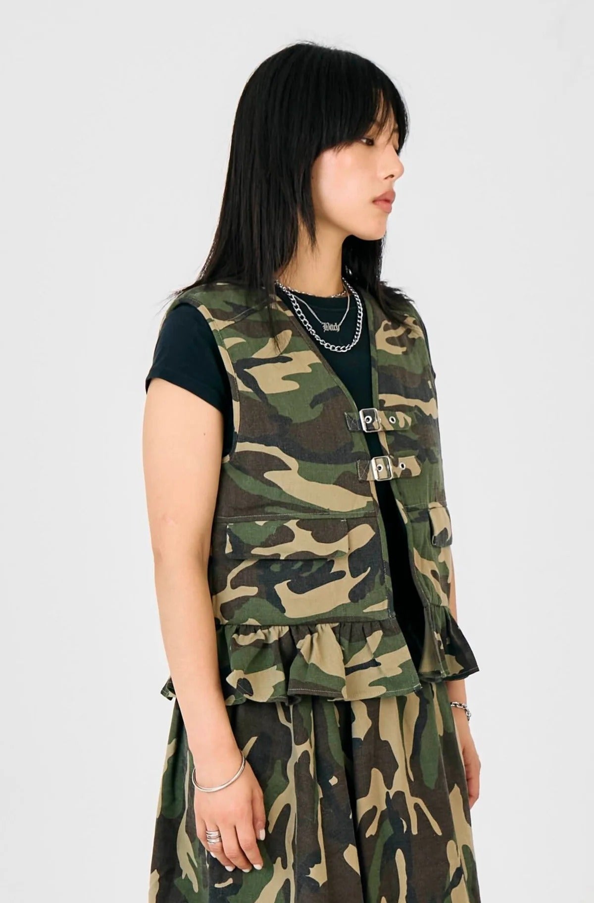 THE FORCE HARDWARE CAMO VEST  - VIA THE RAGGED PRIEST | Only €104 | NOW AVAILABLE TO SHOP at IAMINHATELOVE 