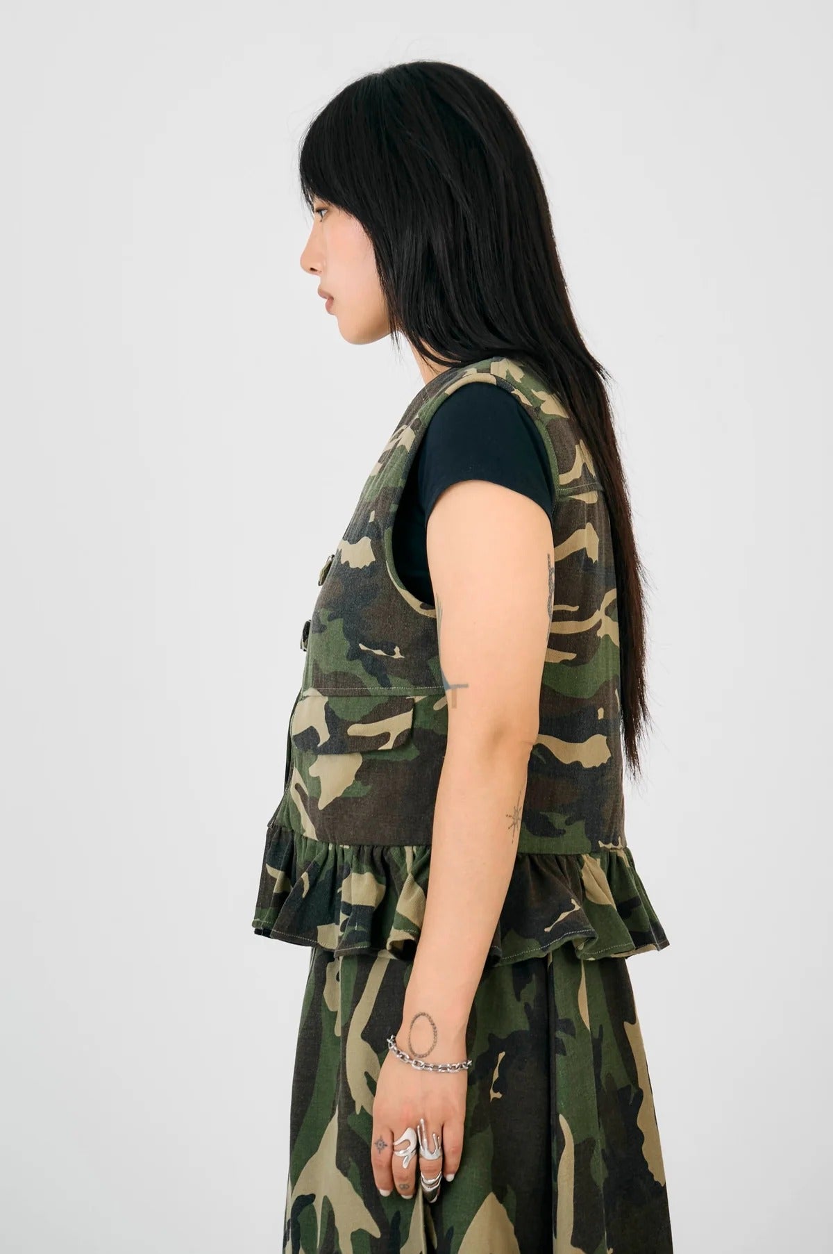 THE FORCE HARDWARE CAMO VEST  - VIA THE RAGGED PRIEST | Only €104 | NOW AVAILABLE TO SHOP at IAMINHATELOVE 