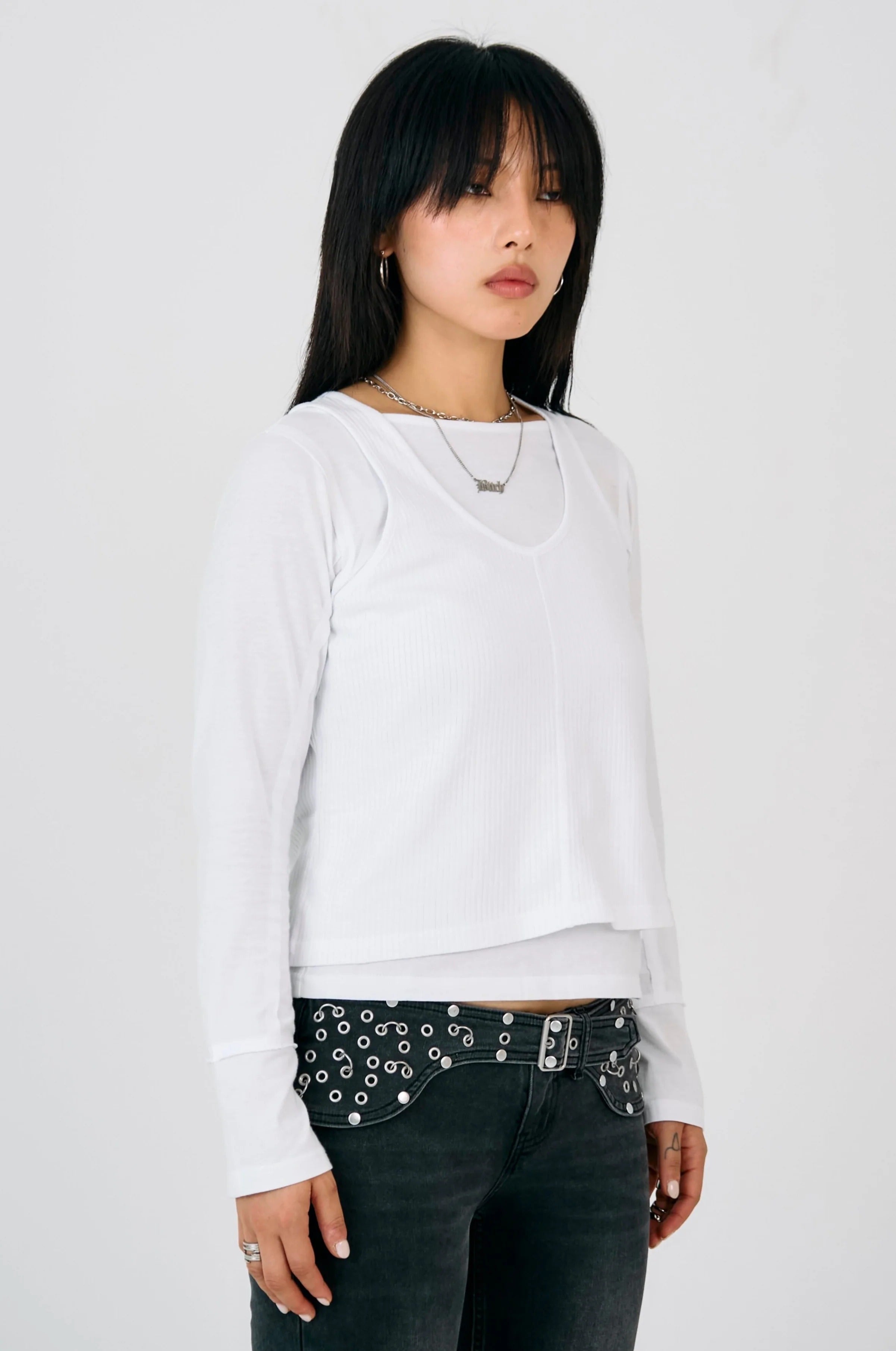 THE TROOP DOUBLE LAYER LONG SLEEVE TOP  - VIA THE RAGGED PRIEST | Only €55 | NOW AVAILABLE TO SHOP at IAMINHATELOVE 