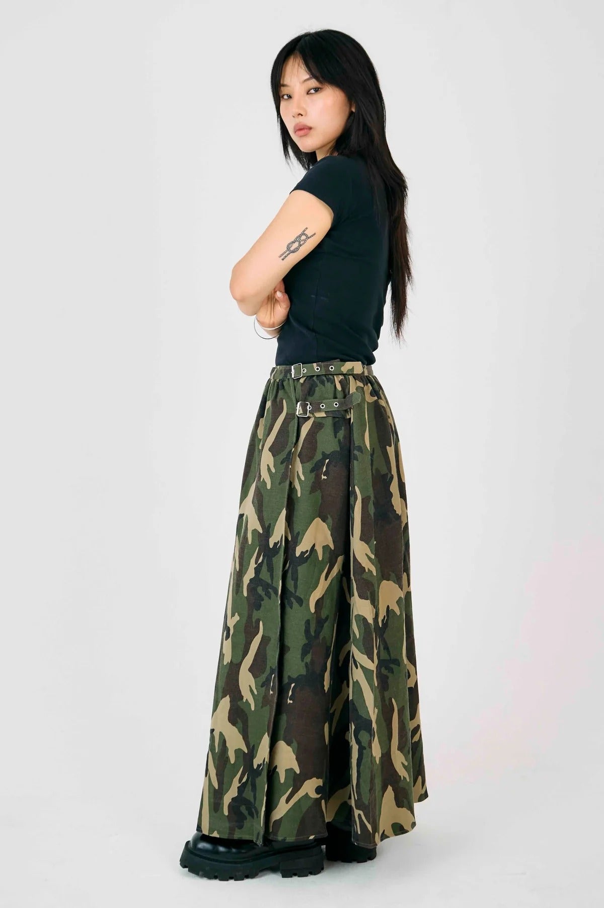 THE SQUAD CAMO MAXI SKIRT  - VIA THE RAGGED PRIEST | Only €99 | NOW AVAILABLE TO SHOP at IAMINHATELOVE 