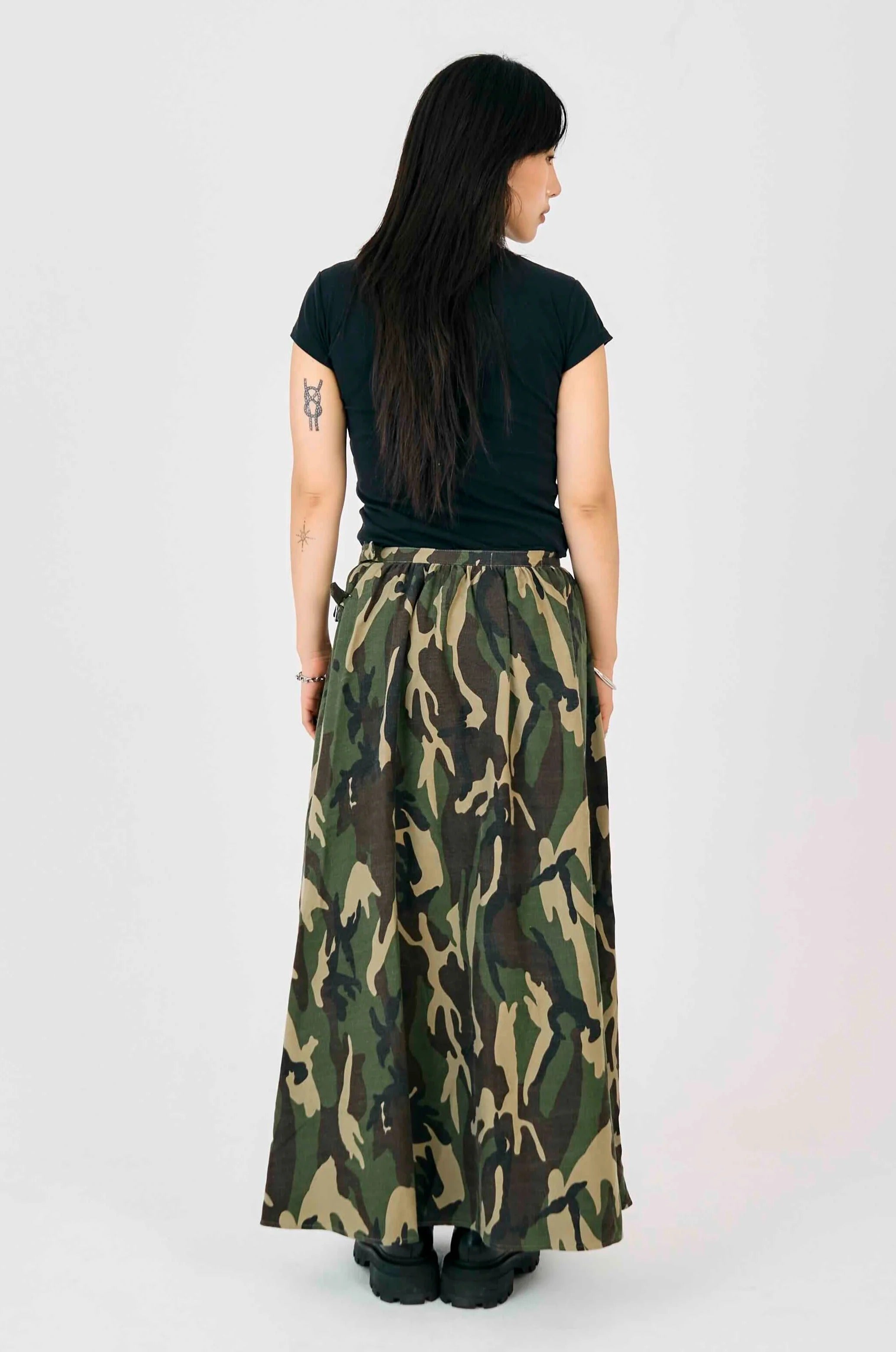 THE SQUAD CAMO MAXI SKIRT  - VIA THE RAGGED PRIEST | Only €99 | NOW AVAILABLE TO SHOP at IAMINHATELOVE 