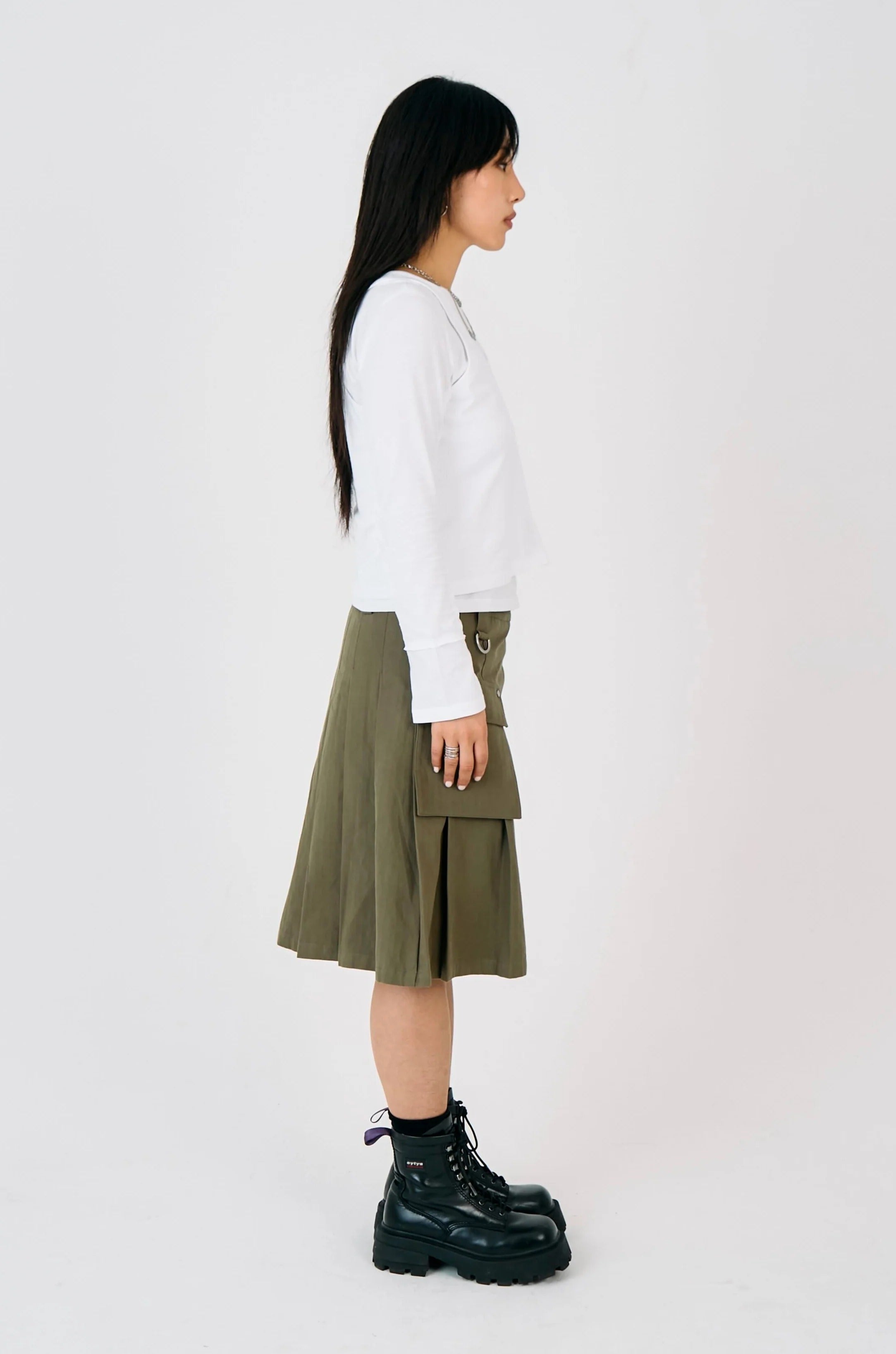 THE SCOUT UTILITY MIDI SKIRT  - VIA THE RAGGED PRIEST | Only €99 | NOW AVAILABLE TO SHOP at IAMINHATELOVE 