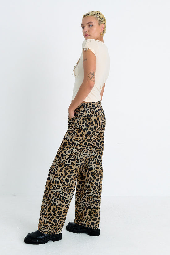 THE RELEASE JEANS - LEOPARD WASH  - VIA THE RAGGED PRIEST | Only €87 | NOW AVAILABLE TO SHOP at IAMINHATELOVE