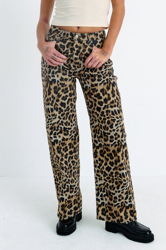 THE RELEASE JEANS - LEOPARD WASH  - VIA THE RAGGED PRIEST | Only €87 | NOW AVAILABLE TO SHOP at IAMINHATELOVE