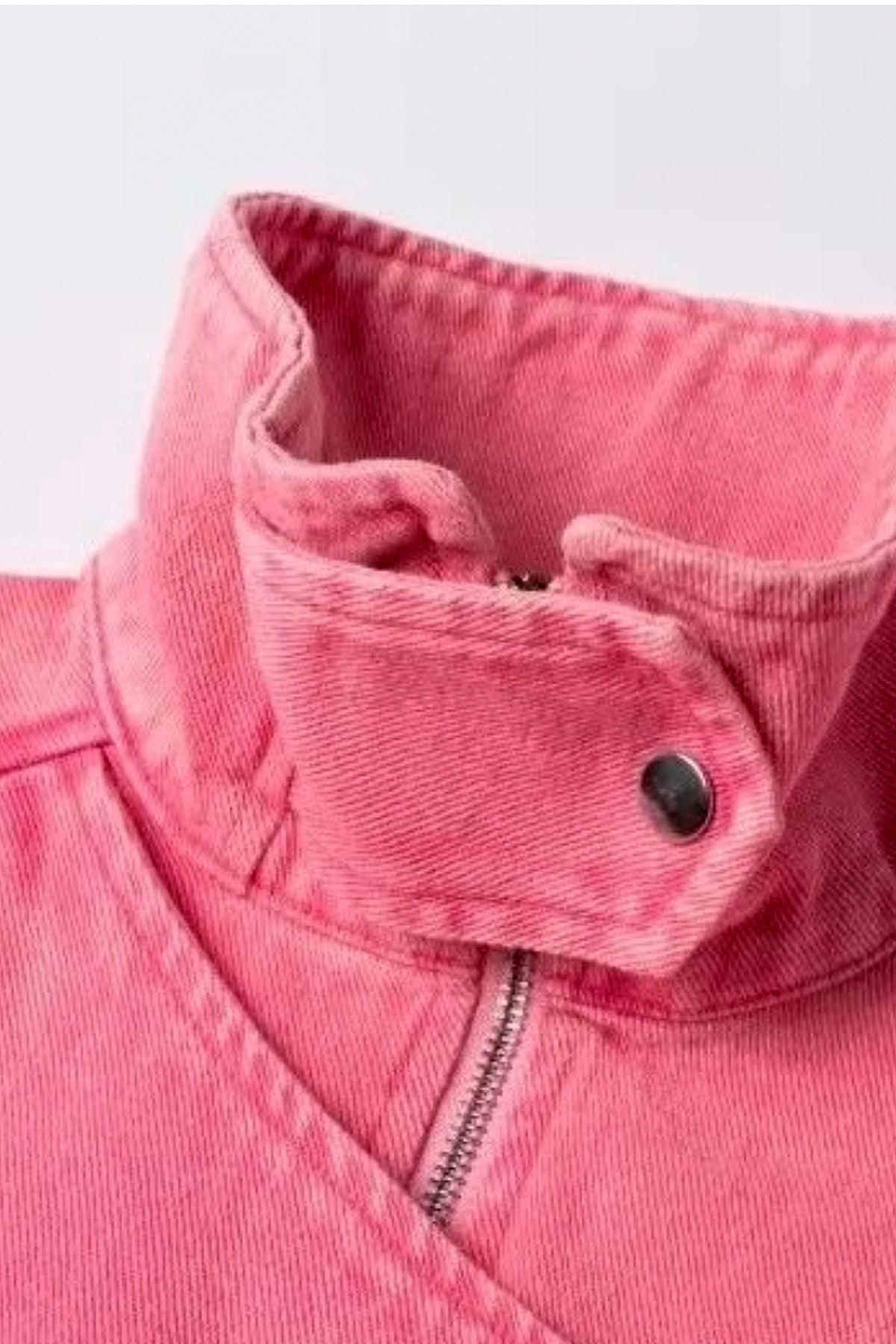 THE BLUSHING SOFT DENIM PINK JACKET  - VIA CURATED BY | Only €105 | NOW AVAILABLE TO SHOP at IAMINHATELOVE 