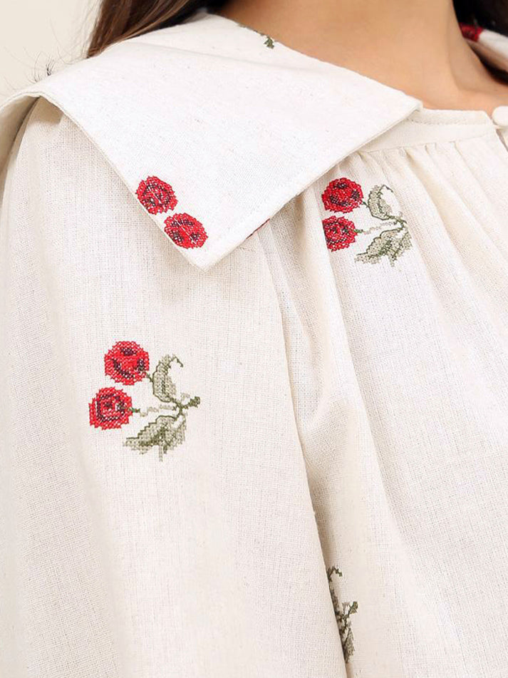 THE FLORARCORE CROPPED BLOUSE  - VIA CURATED BY | Only €62 | NOW AVAILABLE TO SHOP at IAMINHATELOVE 