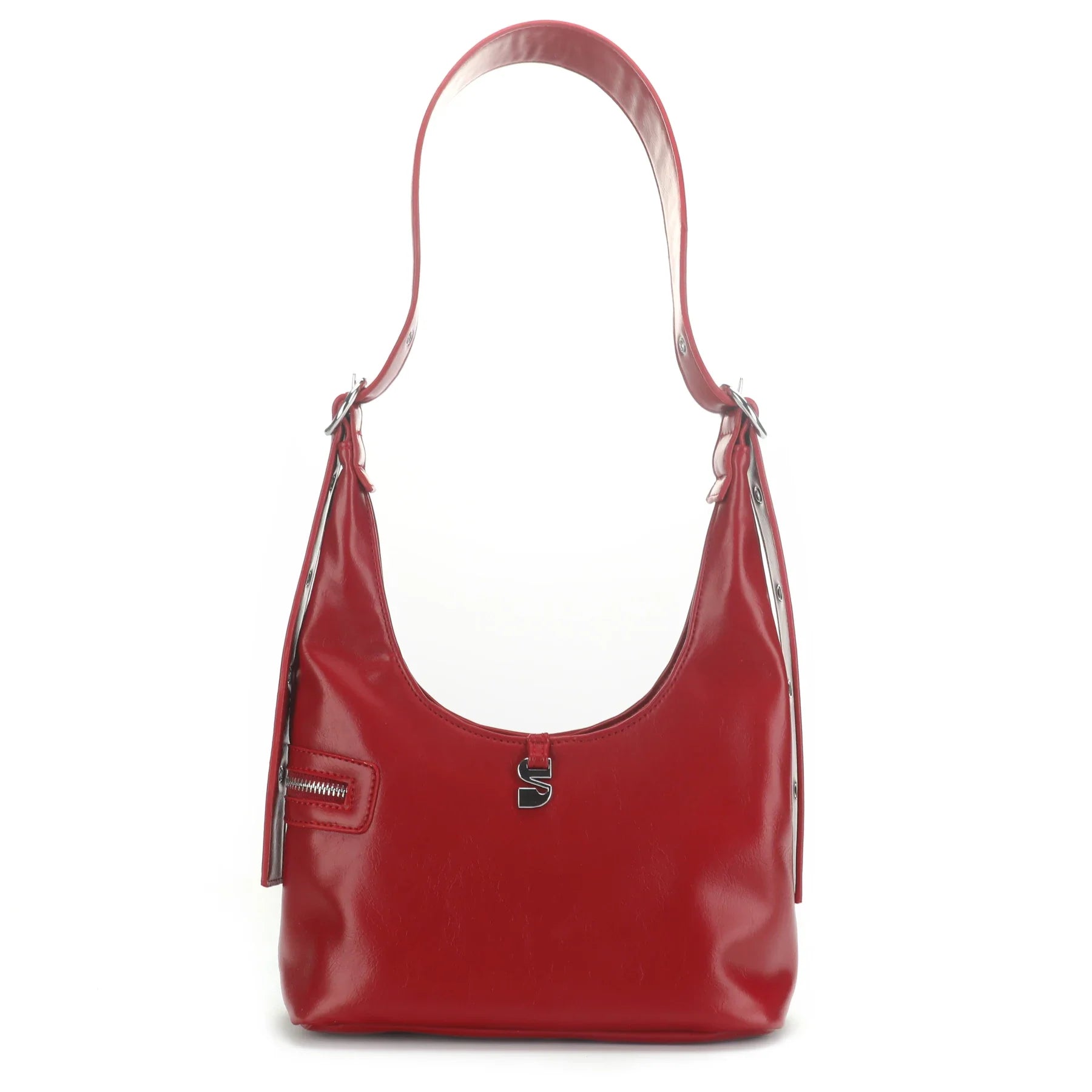 THE LOTTA SHOULDER BAG IN VEGAN LEATHER / WINE RED HUE  - VIA SILFEN | Only €79.99 | NOW AVAILABLE TO SHOP at IAMINHATELOVE