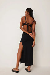 KNITTED CUT OUT DETAILED MIDI DRESS - BLACK - EXCLUSIVE Dresses from NA-KD - Just $74.00! SHOP NOW AT IAMINHATELOVE BOTH IN STORE FOR CYPRUS AND ONLINE WORLDWIDE