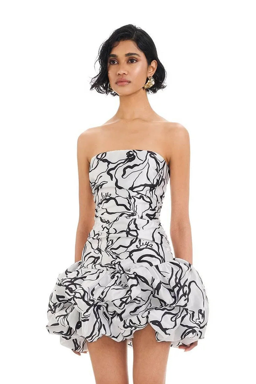 THE INKBLOT BLOOM MINI BUBBLE DRESS  - VIA CURATED BY | Only €99 | NOW AVAILABLE TO SHOP at IAMINHATELOVE 