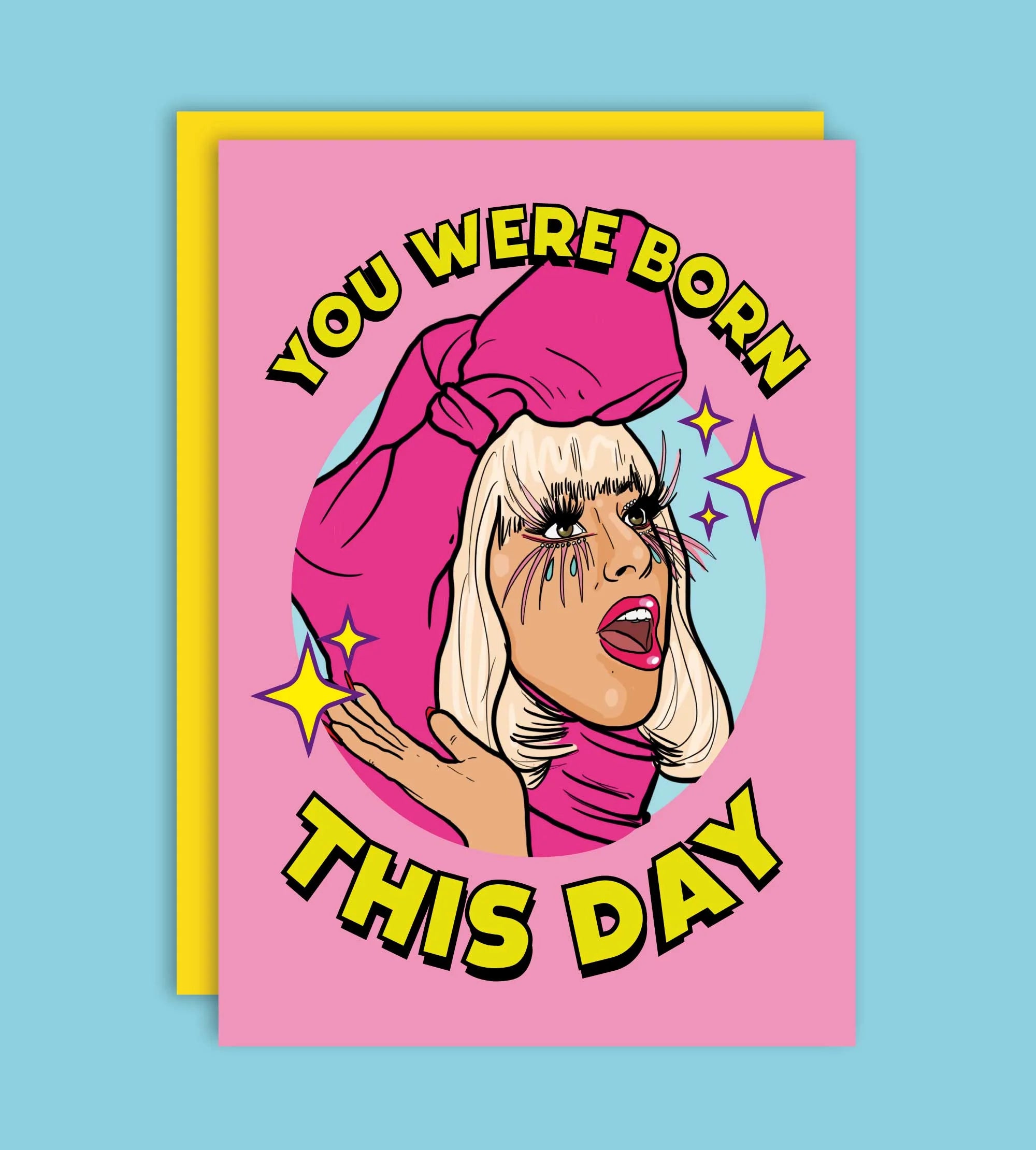 THE BORN THIS DAY GREETING CARD  - VIA IAMINHATELOVE | Only €4 | NOW AVAILABLE TO SHOP at IAMINHATELOVE 