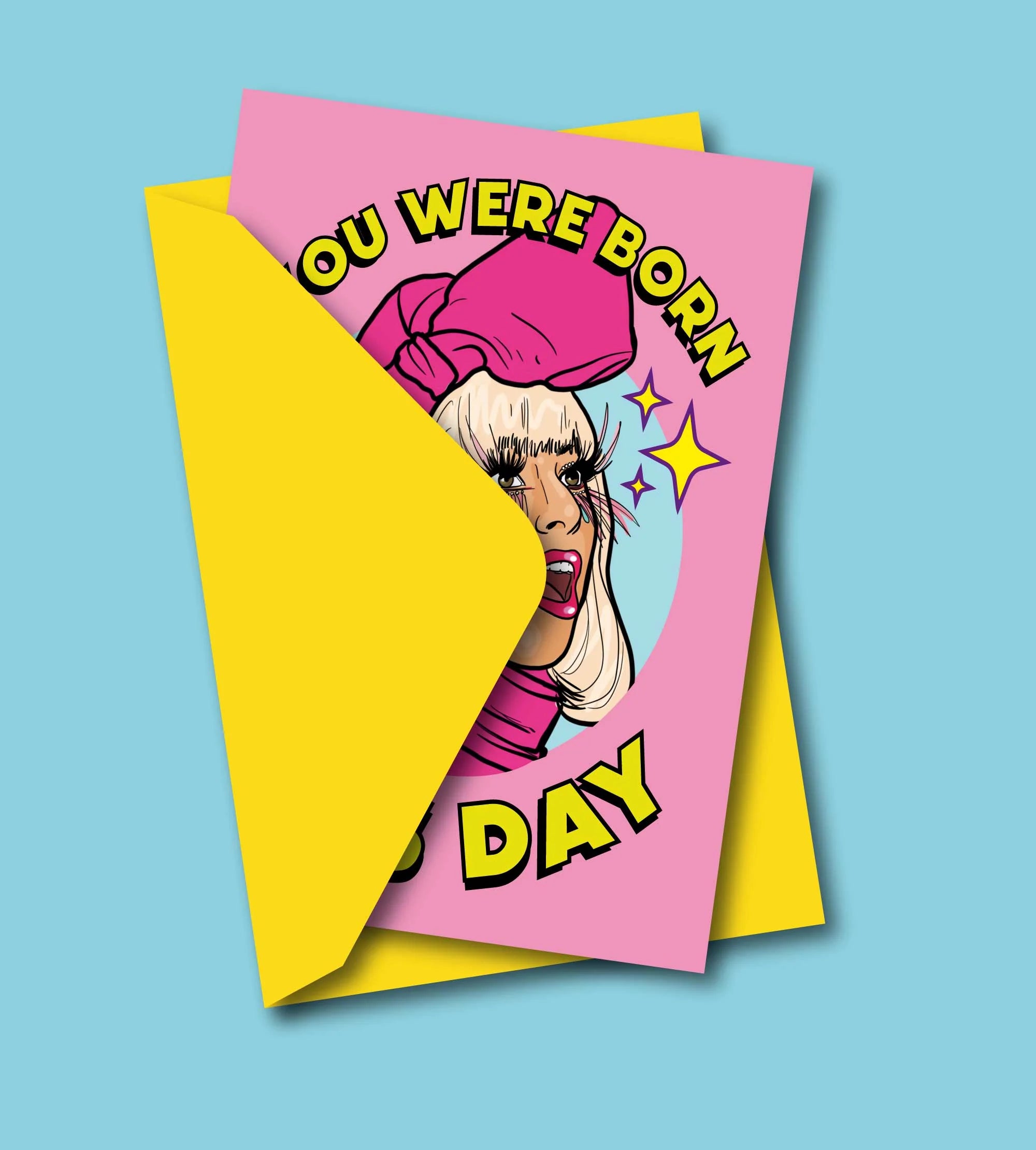 THE BORN THIS DAY GREETING CARD  - VIA IAMINHATELOVE | Only €4 | NOW AVAILABLE TO SHOP at IAMINHATELOVE 