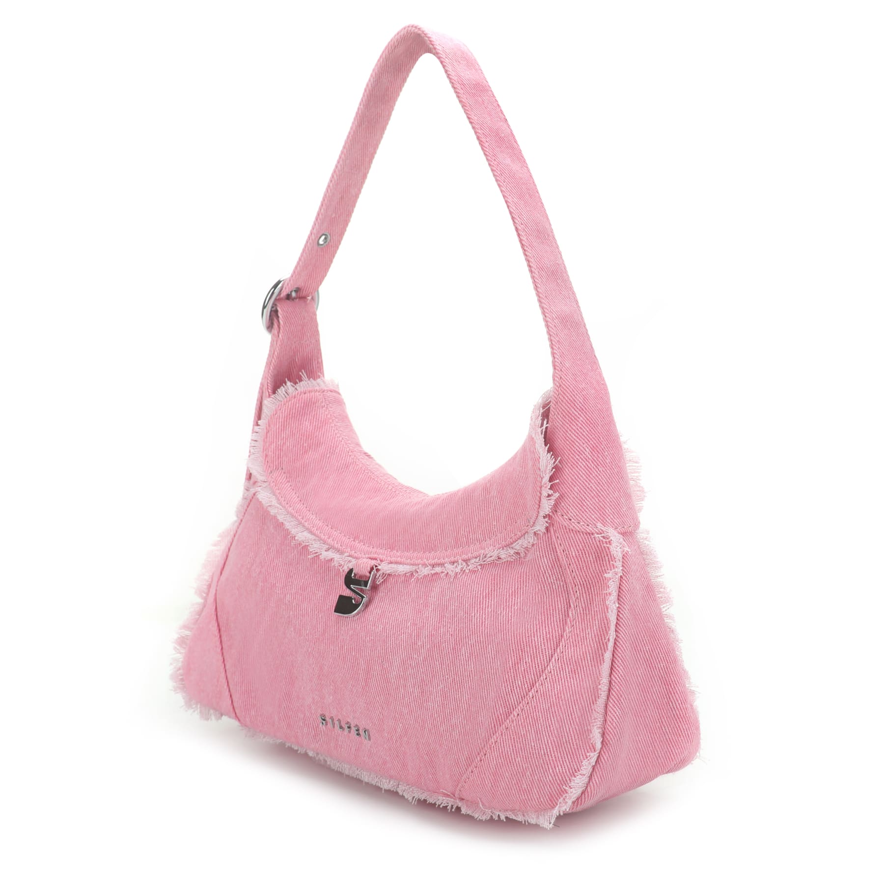 THE RECYCLED THEA SHOULDER BAG - PINK DENIM  - VIA SILFEN | Only €69 | NOW AVAILABLE TO SHOP at IAMINHATELOVE