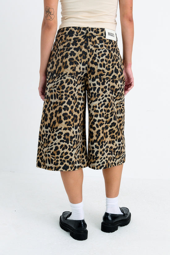 THE RELEASE DENIM JORTS - LEOPARD WASH  - VIA THE RAGGED PRIEST | Only €75 | NOW AVAILABLE TO SHOP at IAMINHATELOVE