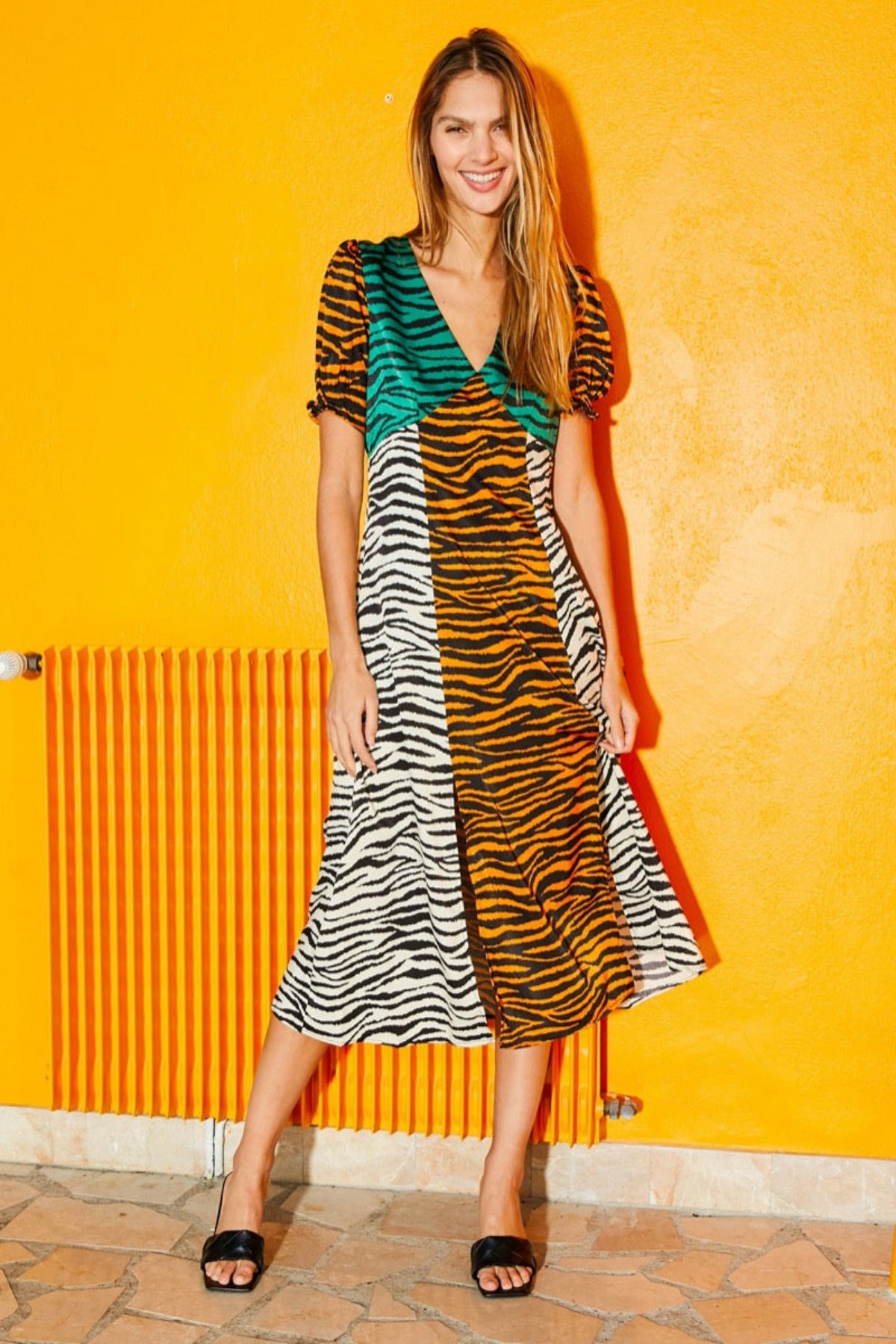 THE MULTI ZEBRA MIDI SLIP DRESS - EXCLUSIVE  from CURATED BY - Just €49! SHOP NOW AT IAMINHATELOVE BOTH IN STORE FOR CYPRUS AND ONLINE WORLDWIDE @ IAMINHATELOVE.COM