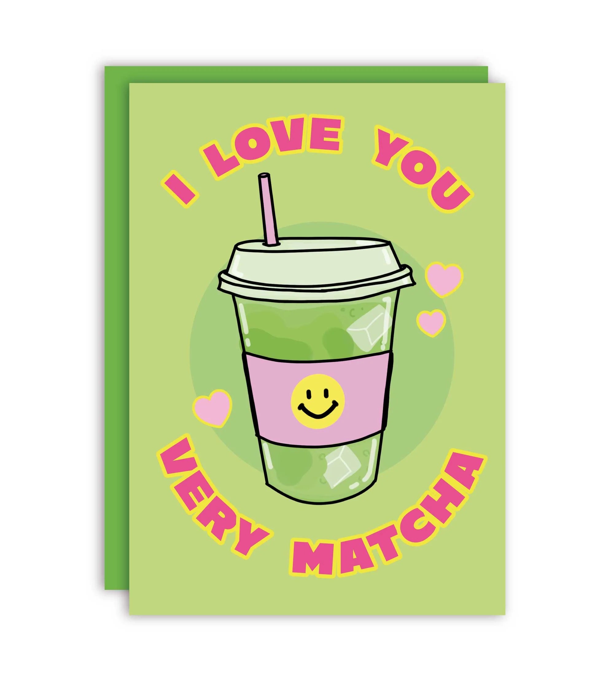 THE SO! MATCHA GREETING CARD  - VIA IAMINHATELOVE | Only €4 | NOW AVAILABLE TO SHOP at IAMINHATELOVE 