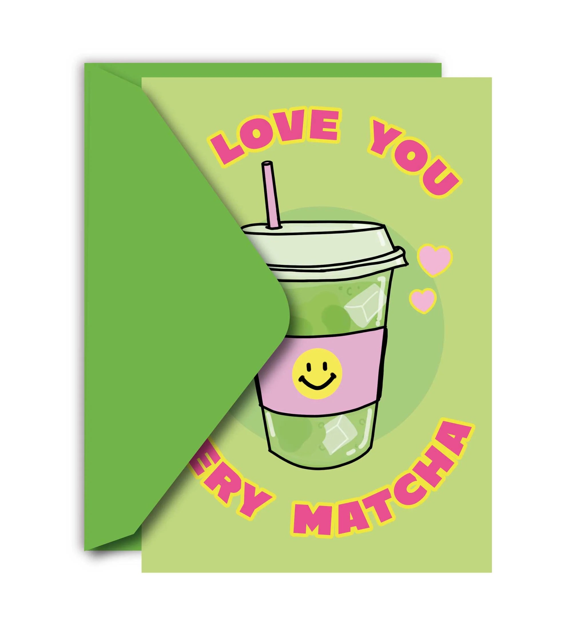 THE SO! MATCHA GREETING CARD  - VIA IAMINHATELOVE | Only €4 | NOW AVAILABLE TO SHOP at IAMINHATELOVE 