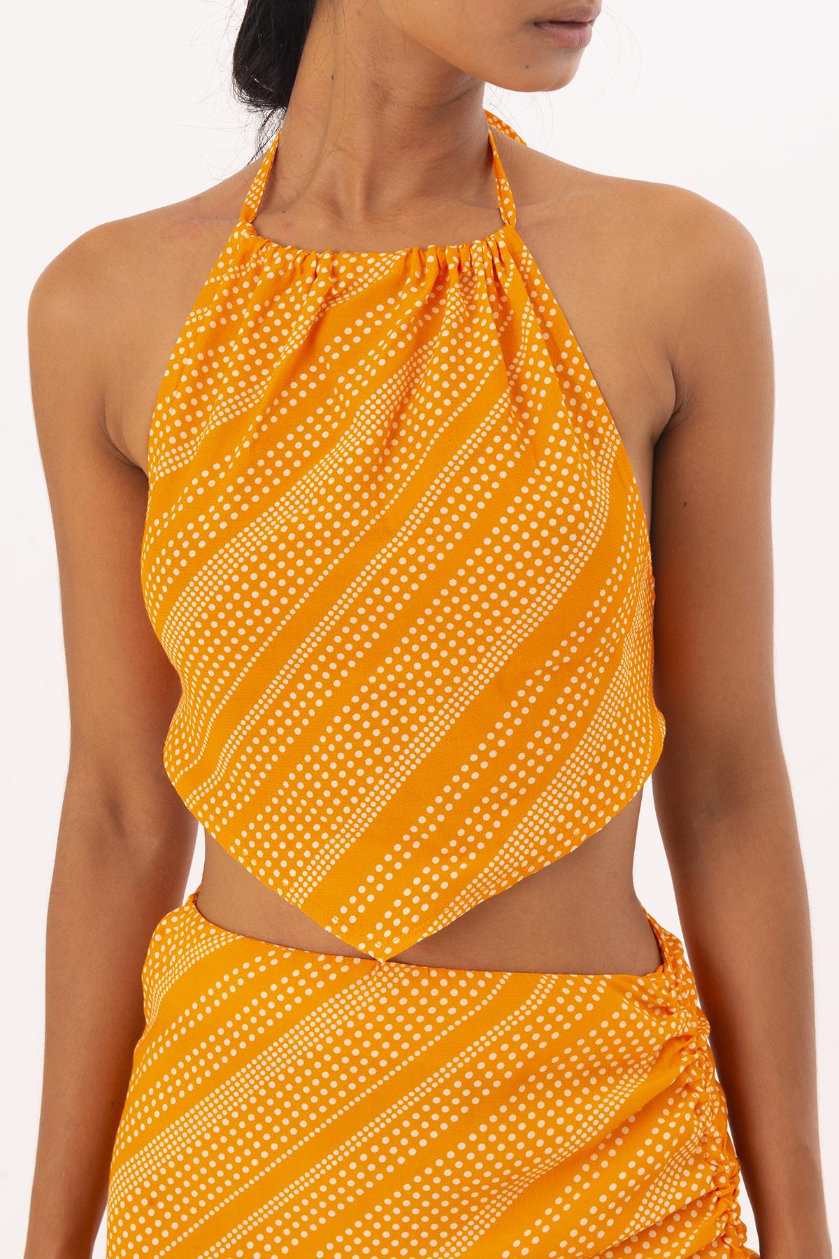 THE ORANGE ZEST HANDKERCHIEF TOP  - VIA CURATED BY | Only €21.60 | NOW AVAILABLE TO SHOP at IAMINHATELOVE