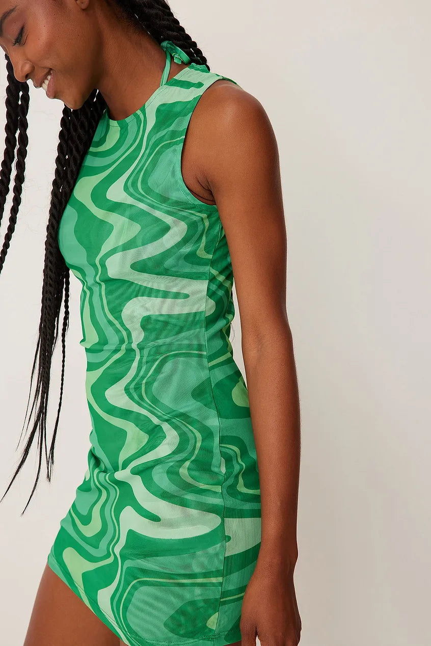 THE MESH BODYCON DRESS IN MULTI GREEN - EXCLUSIVE Dresses from NA-KD - Just €41! SHOP NOW AT IAMINHATELOVE BOTH IN STORE FOR CYPRUS AND ONLINE WORLDWIDE @ IAMINHATELOVE.COM