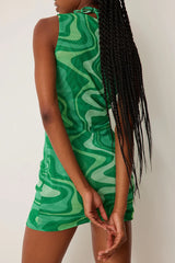 THE MESH BODYCON DRESS IN MULTI GREEN - EXCLUSIVE Dresses from NA-KD - Just $41! SHOP NOW AT IAMINHATELOVE BOTH IN STORE FOR CYPRUS AND ONLINE WORLDWIDE