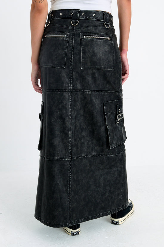 MISCHIEF FAUX LEATHER MAXI SKIRT  - VIA THE RAGGED PRIEST | Only €104 | NOW AVAILABLE TO SHOP at IAMINHATELOVE