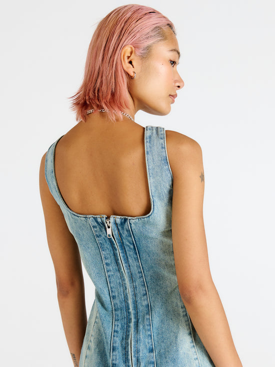 MISS WORLD DENIM MAXI DRESS  - VIA THE RAGGED PRIEST | Only €71 | NOW AVAILABLE TO SHOP at IAMINHATELOVE