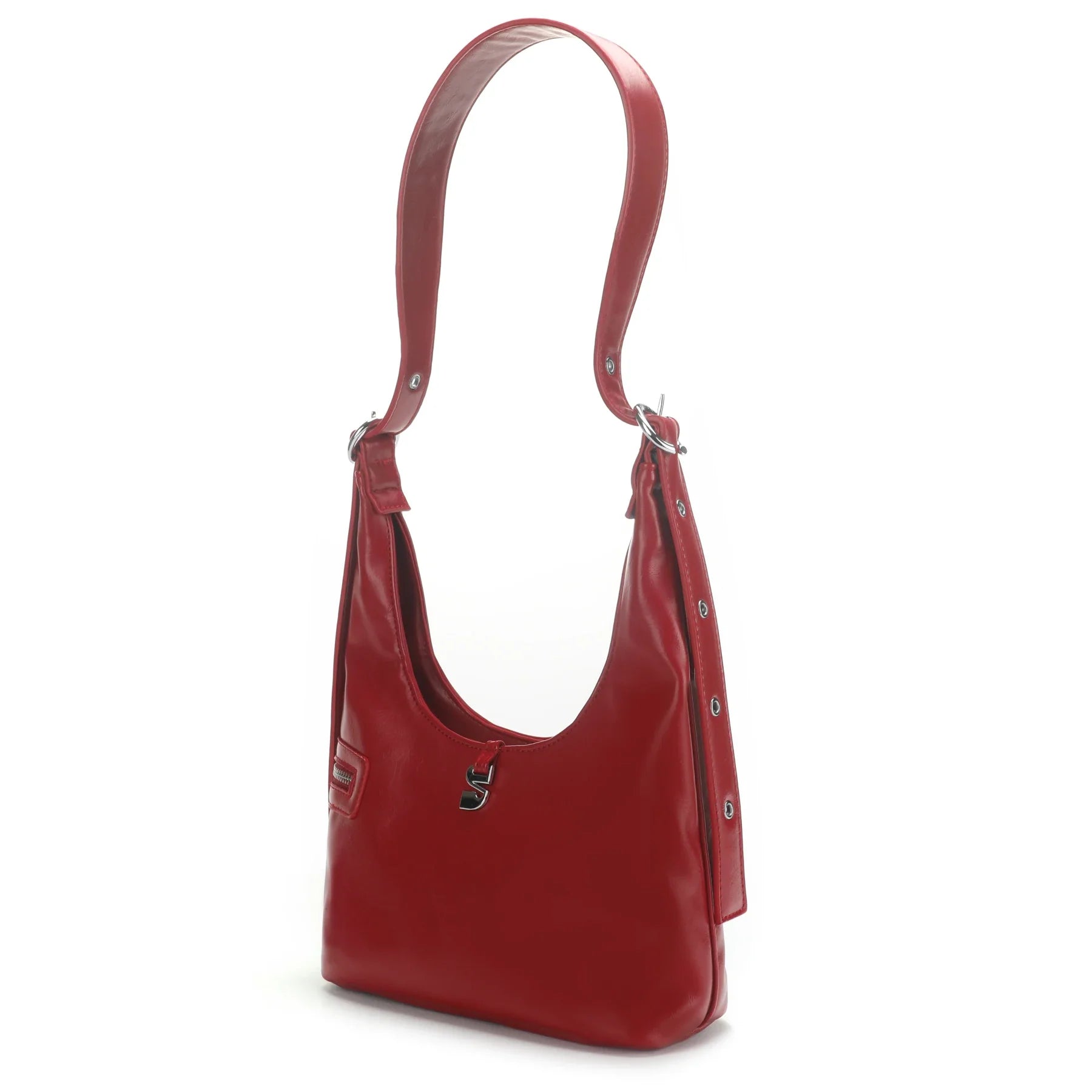 THE LOTTA SHOULDER BAG IN VEGAN LEATHER / WINE RED HUE  - VIA SILFEN | Only €79.99 | NOW AVAILABLE TO SHOP at IAMINHATELOVE