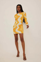 DEEP BACK PRINTED DRESS - EXCLUSIVE Dresses from NA-KD - Just $48.00! SHOP NOW AT IAMINHATELOVE BOTH IN STORE FOR CYPRUS AND ONLINE WORLDWIDE